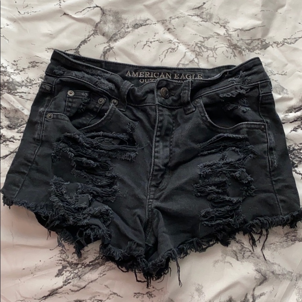 Black American Eagle Shorts